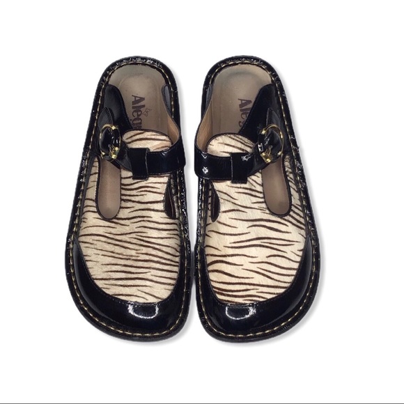 Alegria Shoes - Alegria Classic Zebra Mules.